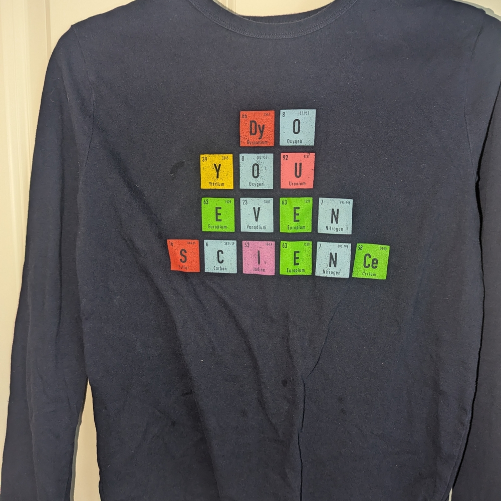 Sale! Bundle 4 items For $5 GAP Kids Navy Long Sleeve Science Tee